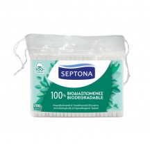 Higieniniai vatos pagaliukai maišelyje "Septona Bio" 200 vnt